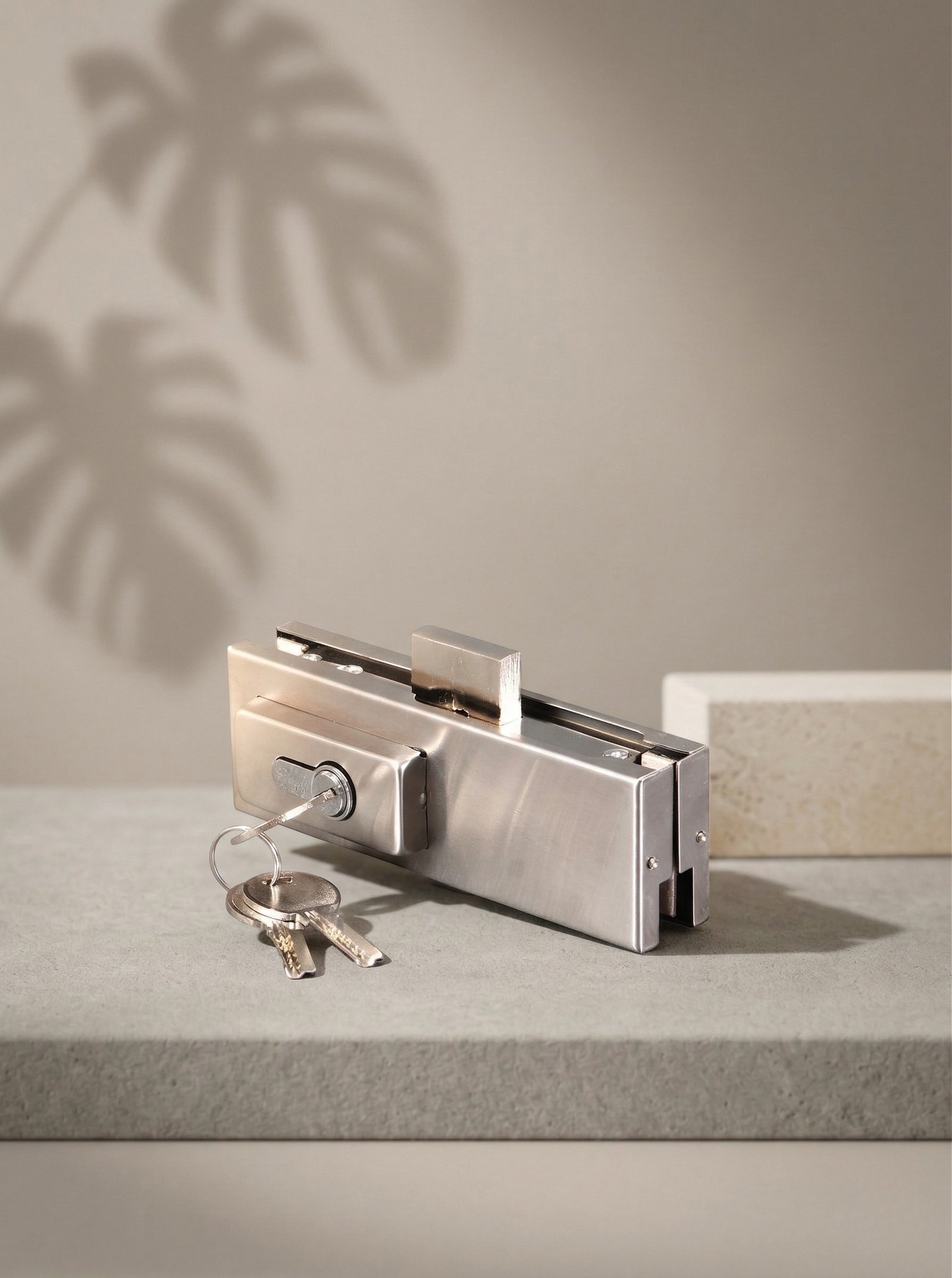 Frameless Glass Door Patch Lock