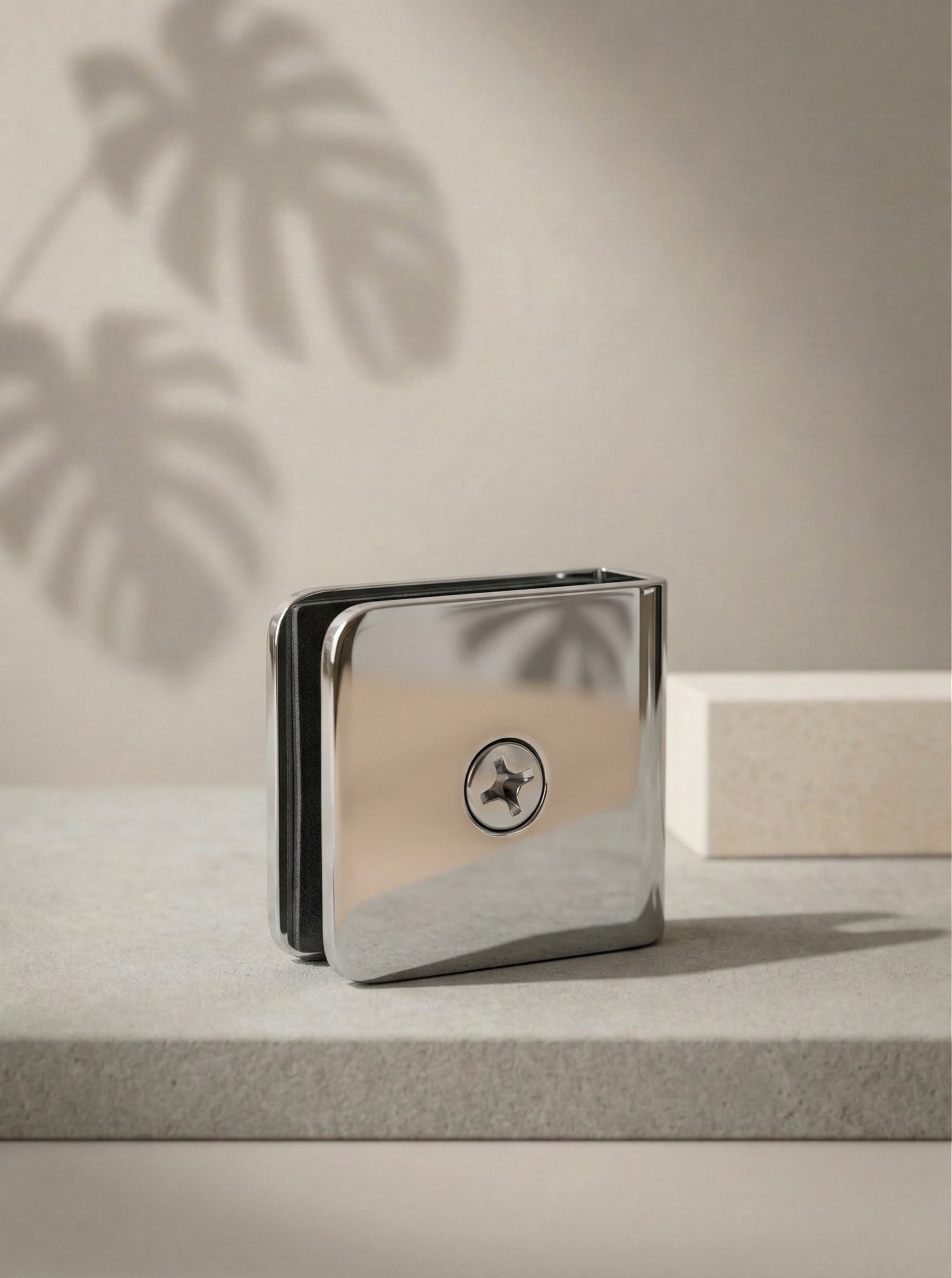 Square Wall-to-Glass Fix Clamp